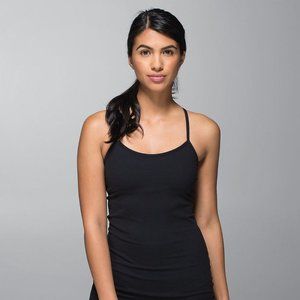 lululemon black power y tank